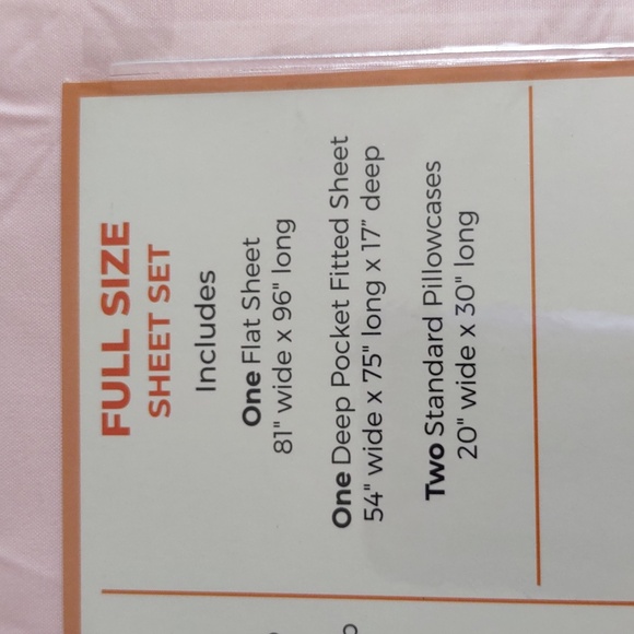 PeachSkinSheets Full Size 1500 Thread Count Cotton Candy Pink Sheet Set - Picture 7 of 8